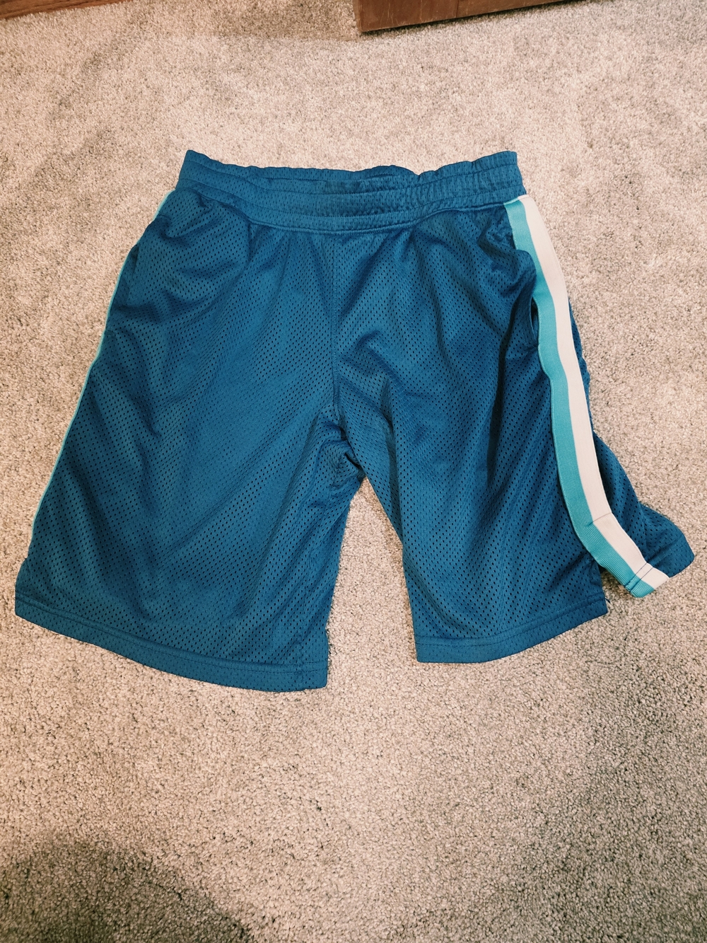 all in motion Kids XL 16 Teal Mesh Athletic Shorts - Picture 1 of 3